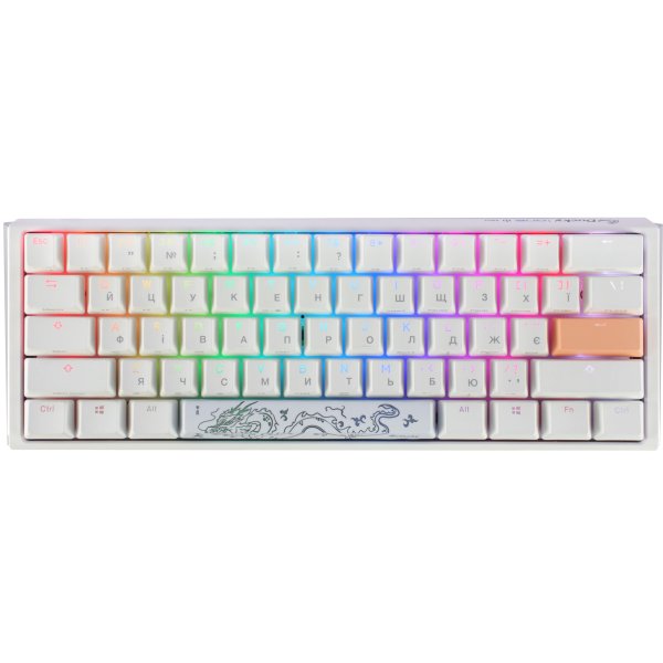 Клавіатура Ducky One 3 Mini Cherry MX Brown RGB White UA