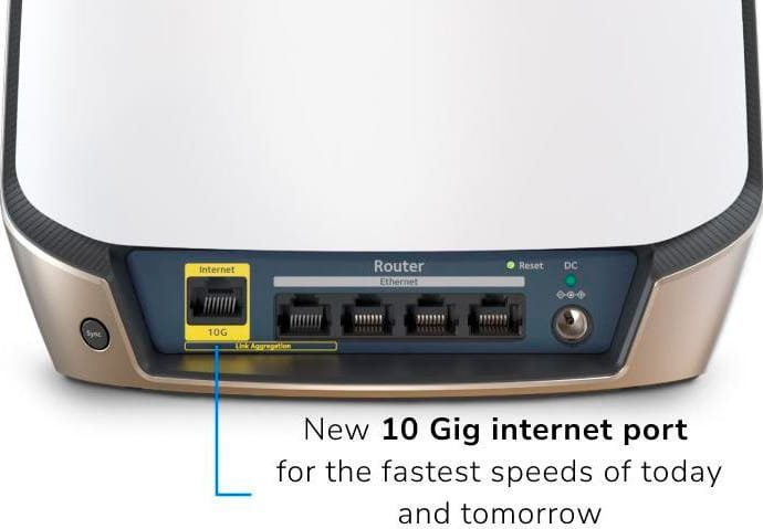 Роутер Netgear Orbi AX6000 Mesh 2 шт. (RBK862S-100EUS Роутер Netgear Orbi AX6000 Mesh 2 шт. (RBK862S-100EUS