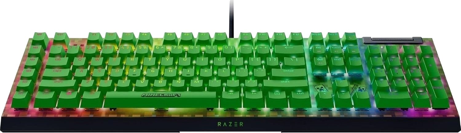Клавіатура Razer BlackWidow V4 X Minecraft Edition (RZ03-04704100