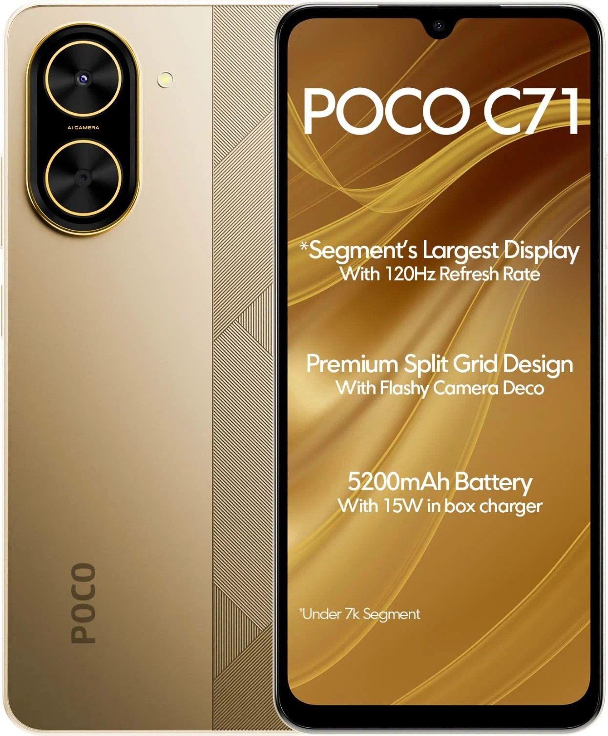 Мобильный телефон Poco C71 3/64GB Gold Global Version купить