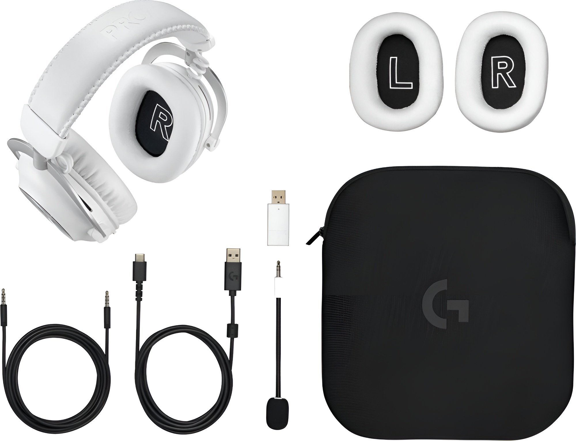 Наушники Logitech G Pro X 2 Lightspeed Wireless White (981-001269