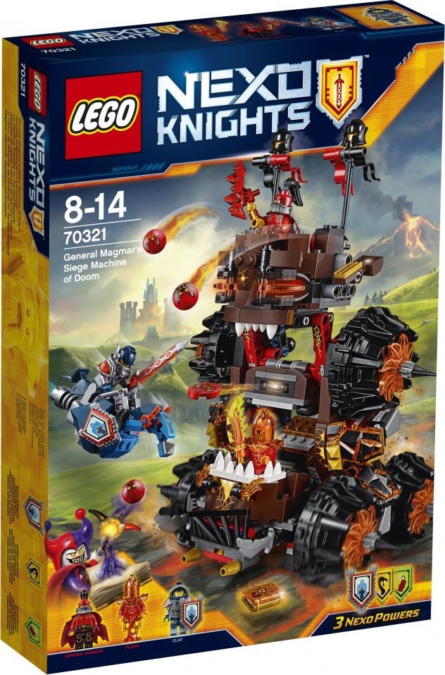 Конструктор LEGO Nexo Knights Осадная башня Генерала Магмара