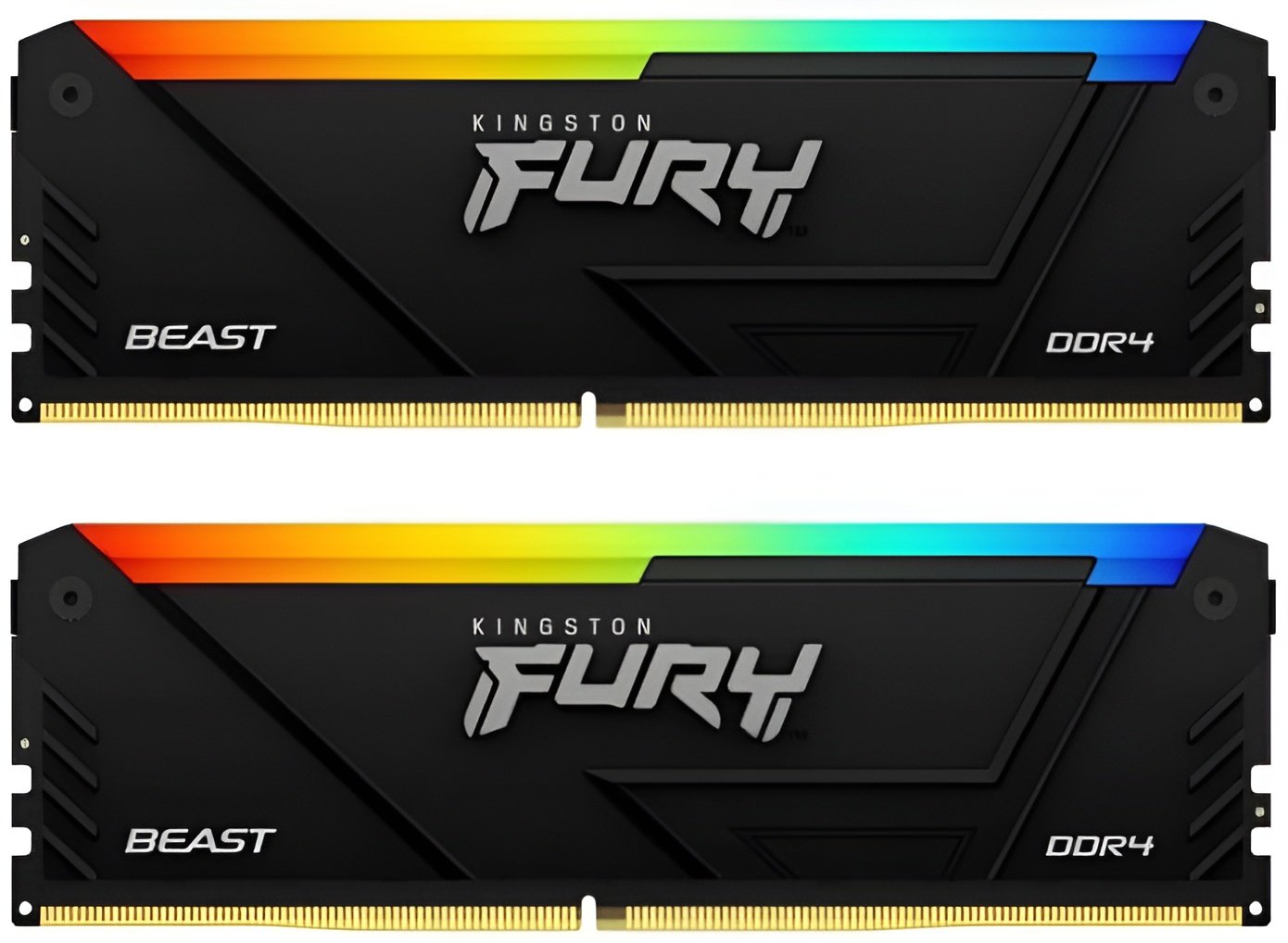 Модуль памяти Kingston Fury DDR4 32GB 2x16GB 3200MHz Beast RGB