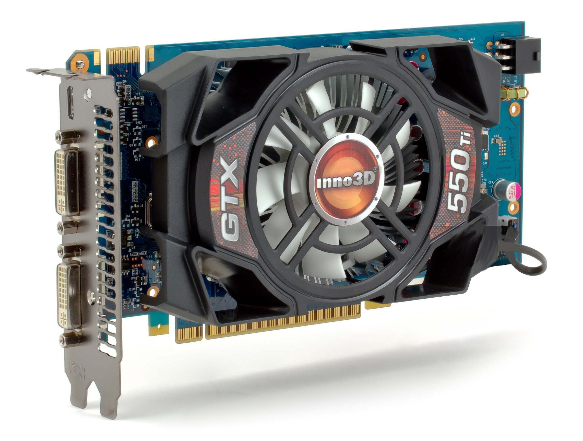 Видеокарта Inno3D PCI-E GeForce GTX550 Ti 2GB DDR5 (N550-1SDN-E5GW ...