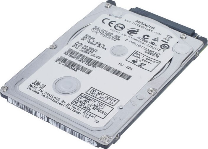 Жесткий диск 2.5" SATA 320GB Hitachi Travelstar (HTS543232A7A384 ...