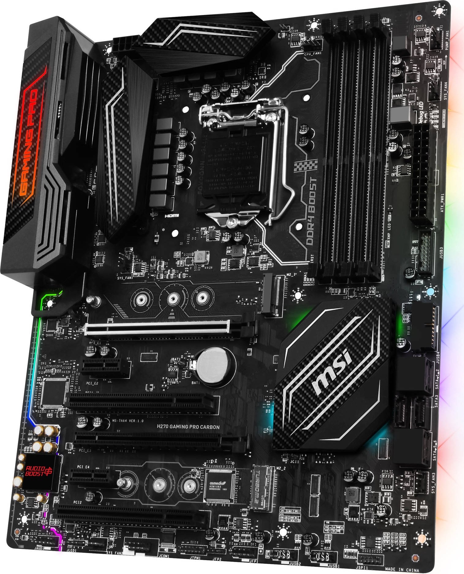 Материнская плата s1151 H270 MSI H270 Gaming Pro Carbon ATX купить