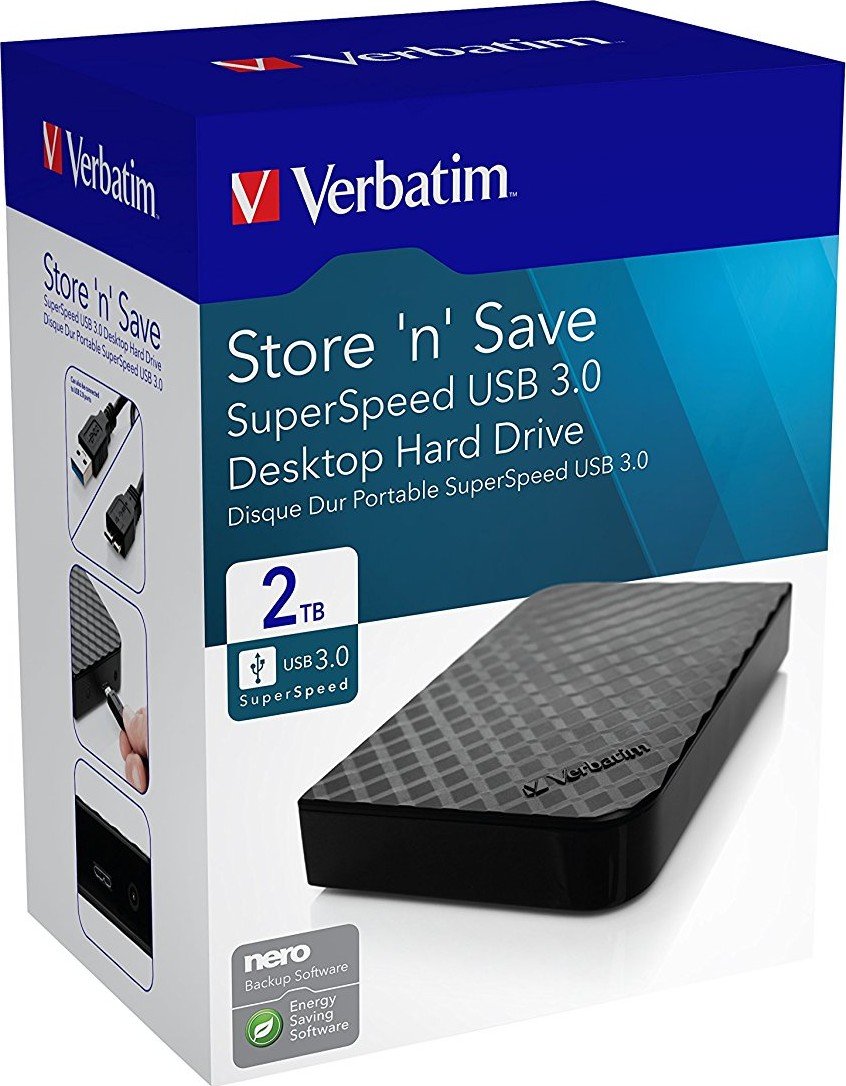 Жесткий диск USB 2TB Verbatim Black (47683) купить | Elmir - цена ...