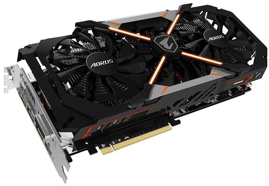 Видеокарта GigaByte PCI-E GeForce GTX1070 8GB DDR5 (GV-N1070AORUS-8GD ...